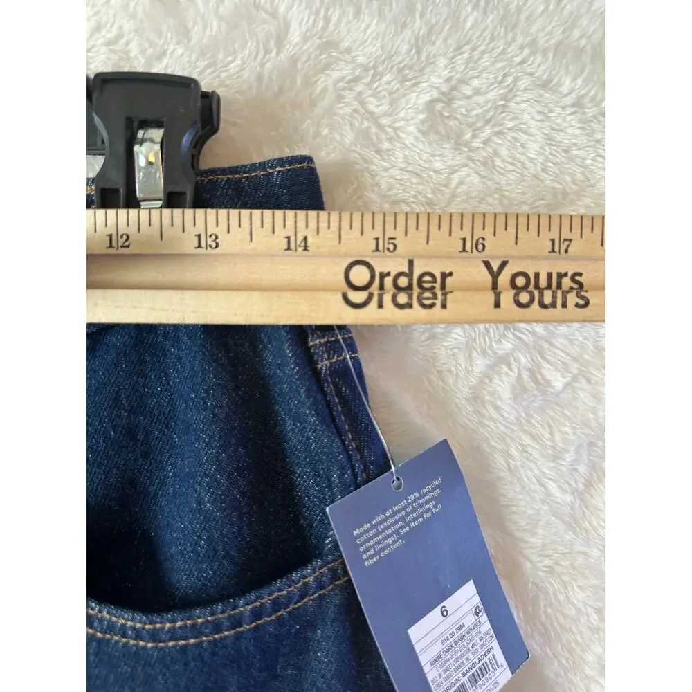 NWT Universal Thread High Rise Easy Barrel Jeans 6 Womens